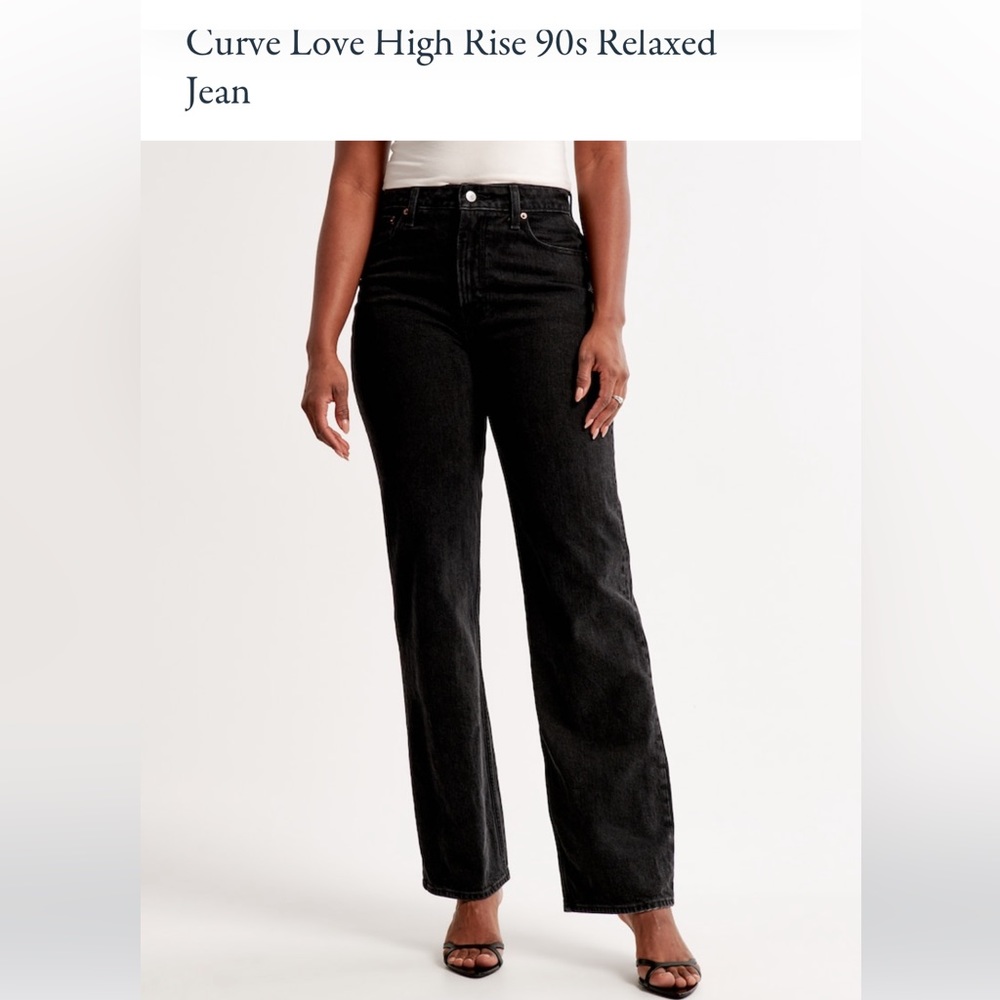 Abercrombie 90s straight ultra high rise